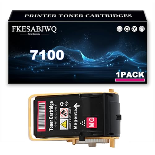 Cartucho Tóner 7100, Compatible Cartuchos Tóner 106R02605 106R02599 106R02600 106R02601 para Xerox Phaser 7100DN 7100D 7100 Impresoras,Magenta-1 Pack