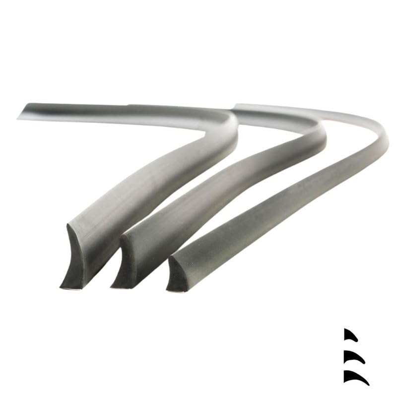 Profilex-Gentes Élargisseur d'aile Universel 22mm (Lot de 4, 148cm) | Extension de Garde-Boue en Caoutchouc Flexible | Autocollant & Qualité Allemande pour...