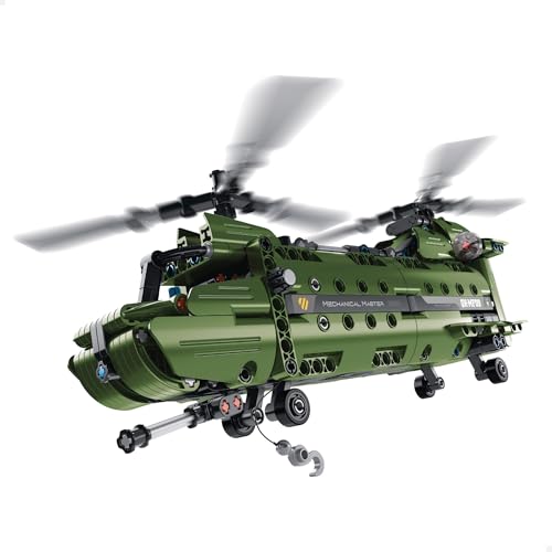 ColorBaby 39028 BYM Maquetas construcción helicóptero, 2 en 1, 393 Piezas, 17x34x12 cm, Juguete para Montar, Juego Desmontable, Robótica niños 6 años, Regalos Originales