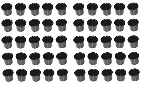 Image of Plastic 2 7 /8 Black Drop in Cup Holder Plastic Multipack Wholesale Bulk Listing Poker (50)