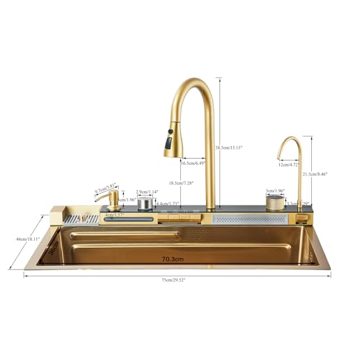 Évier cuisine doré pour simplifier la préparation des repas sains - 3
