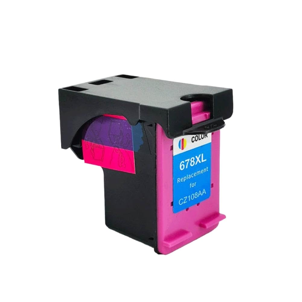 Cartucho de Tinta Compatible con 678 y 678XL para impresoras Deskjet 2515, 3515, 1018, 1518, 2548, 3548, 4518, 2648(Color)