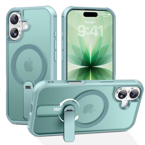 Nzenguer Magnetic for iPhone 17 Case with Stand, Blue