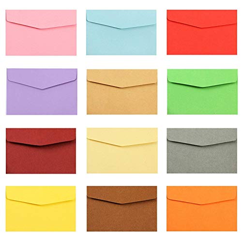 Axe sickle colored envelopes 50pcs - Perfect sized envelopes for personalize gift cards, wedding envelopes or Birthday Party place cards,50pcs.(4.7 x 3.2 in)