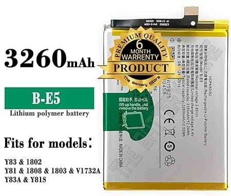 Image of Original B-E5 Battery for Vivo Y81 /Y83 / Battrey with 6 Month Warranty *** (Y00000104)