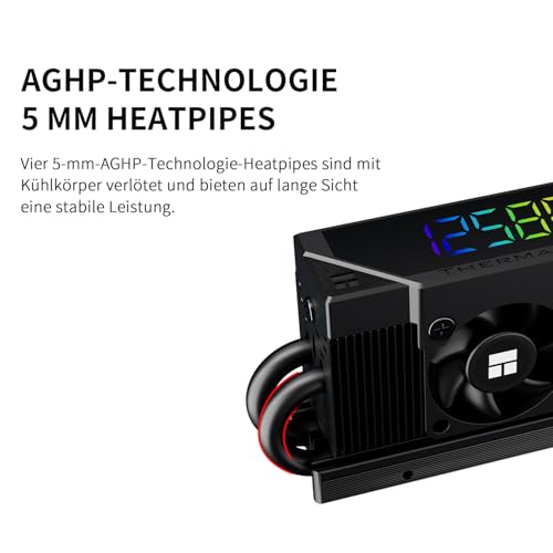 Thermalright HR10 2280 PRO refroidisseur SSD avec écran ARGB et 4 caloducs AGHP - 2