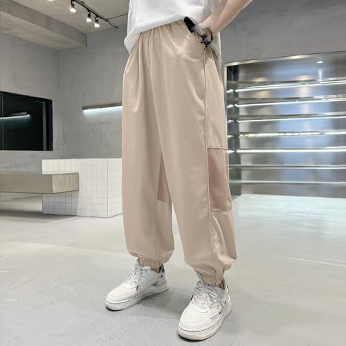 Sweatpants for Boys Casual Elastic Waist Hiking Trousers with Pockets Loose Fashion Comfy Lounge Athletic Sweat Pants4