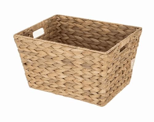 Natural Water Hyacinth Woven Storage Basket, Extra Large Boat Bin