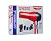 Red by Kiss 1875 Pro Watt Ceramic Tourmaline Hair Dryer with 4 Additional Styling Attachments