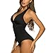 WIN.MAX Mujer Trajes de Baño Una Pieza V-Cuello Push-up Monokini Push-up Acolchado...