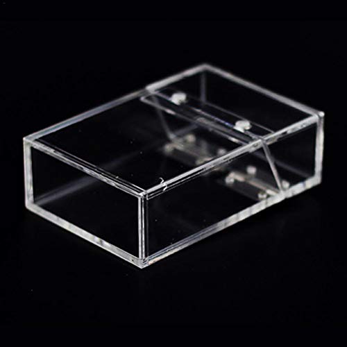 Luqeeg Pitillera Transparente Acrílica, Caja de Almacenamiento Portátil, Paquete de Encendedor, Organizador de Cigarrillos, Ideal para Hombres y Mujeres (Colores variados)