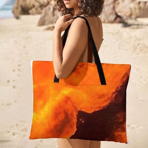 Couverture de pique-nique imperméable style pompier flamme pliable