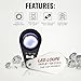 10x Foldable Pocket Magnifier Loupe with UV and LED Light for Jewelry, Rocks, Coins, and Antiques - Illuminated Magnifying Tool for Eye, Stamps, Watches, Hobbies, and Gems