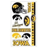 IOWA HAWKEYES OFFICIAL LOGO TATOO SHEET