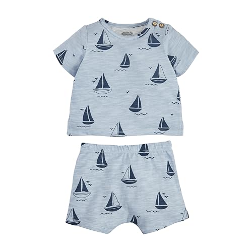 Ensemble short voilier coton anti-irritation pour la chaleur bébé 12 mois
