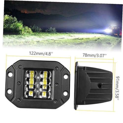 HONMEET 2個 列作業灯 防水車載埋込式ドライビングライト トラック 建設車両対応広角スポットライト