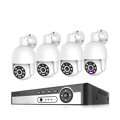 hƃJ O 8CH 5MP 4K Poe JVXe H.265 8MP X}[gI[g PTZ JoI[fBIOrfIĎLbg 4K 110°LpEԃJ[Be(None,8CH NVR AND 4CAM 4MP)