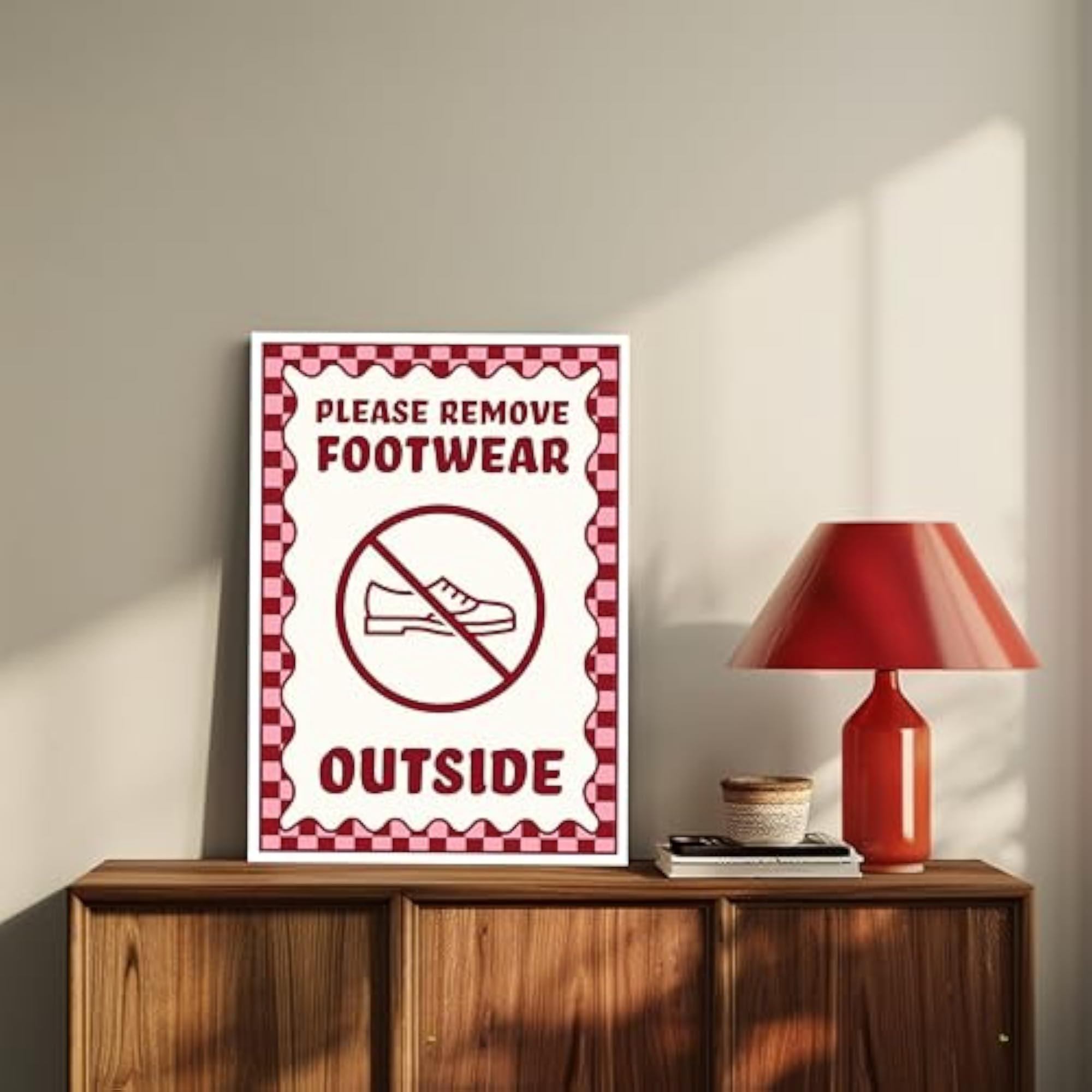 Please Remove Your Shoes Outside Door Sticker