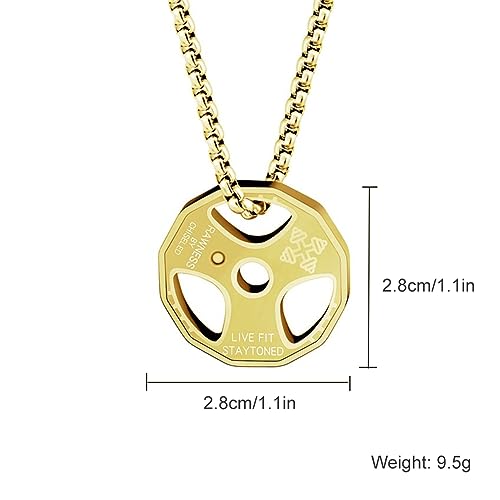 HMOOY Collana con Manubri, Collana con Pendente