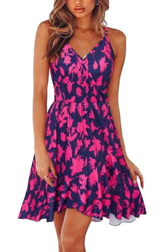 Image of Newshows Women's Lightweight Summer Wrap Dress 2026 V Neck Spaghetti Strap Midi Beach Vacation Sundress