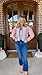 Arssm Women Floral Quilted Puffer Jacket Cropped Lightweight Patchwork Vintage Padded Short Coat Outerwear(Pink-XS)