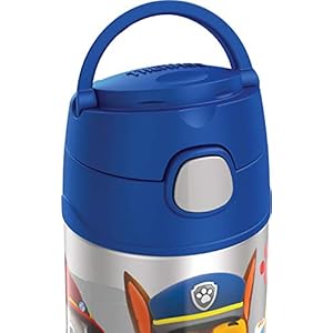 THERMOS-FUNTAINER-12-Ounce-Stainless-Steel-Vacuum-Insulated-Kids-Straw-Bottle-Paw-Patrol