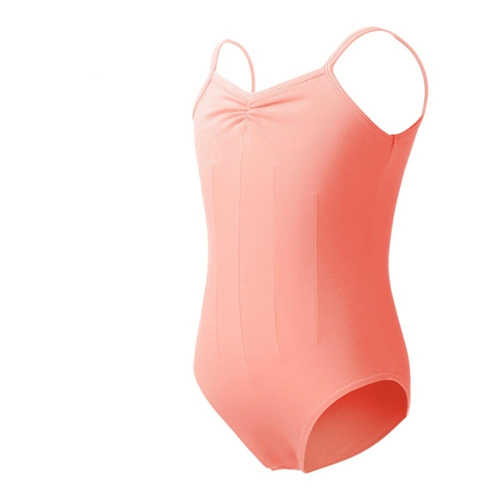 YYKSYDPT Girls Ballet Leotard Girls Performance Dancewear Strap Camisole Vest Bodysuit (Pink, XS)