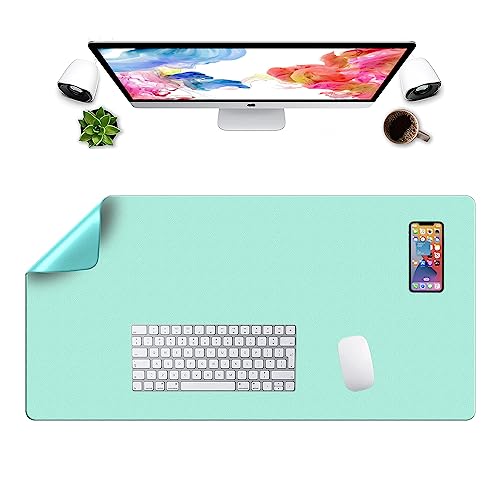 Tapis de souris double face en cuir LL-COEUR pour un bureau élégant et protégé