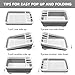 Tiawudi Collapsible Dish Drying Rack, Pop Up Dinnerware Drainer, Portable Plate Organizer for Kitchen RV Campers Travel Trailer, Space Saving Kitchen Storage Tray