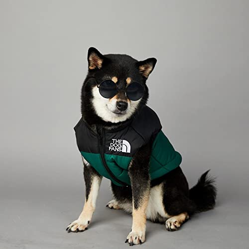 Chochocho Dog Puffer Vest, Stylish Dog Jacket, Warm Dog Cold Weather Coats, Snow Dog Winter Vest, Dog Winter Jacket For Dogs, Cats, Puppies Small Medium Large (Green, S) #TOP5
