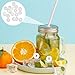 CALLARON 20Pcs Silicone Straw Stoppers - 17mm Straw Hole Plugs, Mason Jar Lids Plugs, Silicone Seal Fermenter Lid Grommet, Lids Airlock Grommet