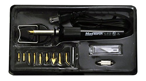 Mag-Torch MT 625 Woodburer Kit, Black, 13-Piece