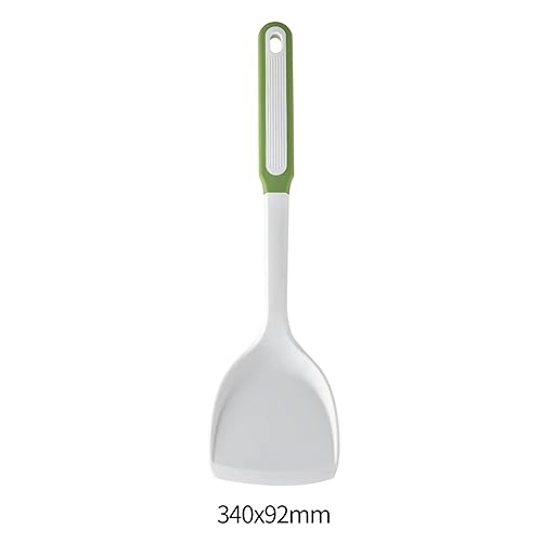 Miniatura 9 de NADEnVIE Elegant White Green Silicone Kitchen Utensils Set - 7-Piece Heat Resistant Cooking Tools for Non-Stick Baking Spatula Big Spoon Kitchenware