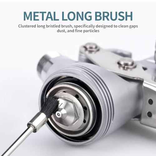 Image of Multi-Purpose Spray Gun Cleaning Kit Paint Gun Cleaning 21PCs Nylon Brushe, Mini Brushes & Needles, Metal Tube Cleaning Brush Nozzles, Spray Guns, Tattoo Equipment, etc.