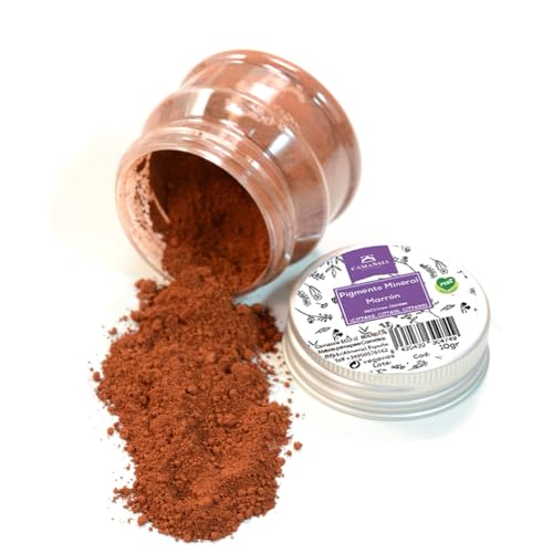 Camassia Pigmento mineral en polvo Marrón | Pigmentos minerales y micas | Pigmento cosmético de alta pureza - Óxidos de hierro | 10gr