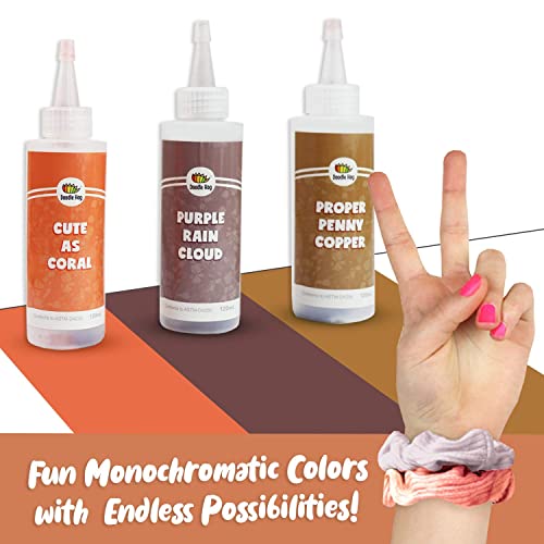 Doodle Hog Coral, Orange, Purple Tie Dye Colors Tie Dye Kit – Custom Clothing Dye With 6 Refills For Summer Activities For Kids - Tie Dye Party Supplies With Aqua Tie Dye Techniques Guide Diy #TOP2