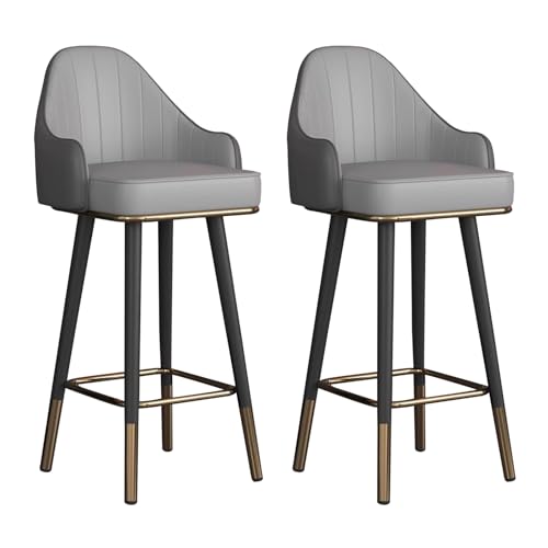Taburetes Altos de Cocina Gris Oscuro Marca Generic