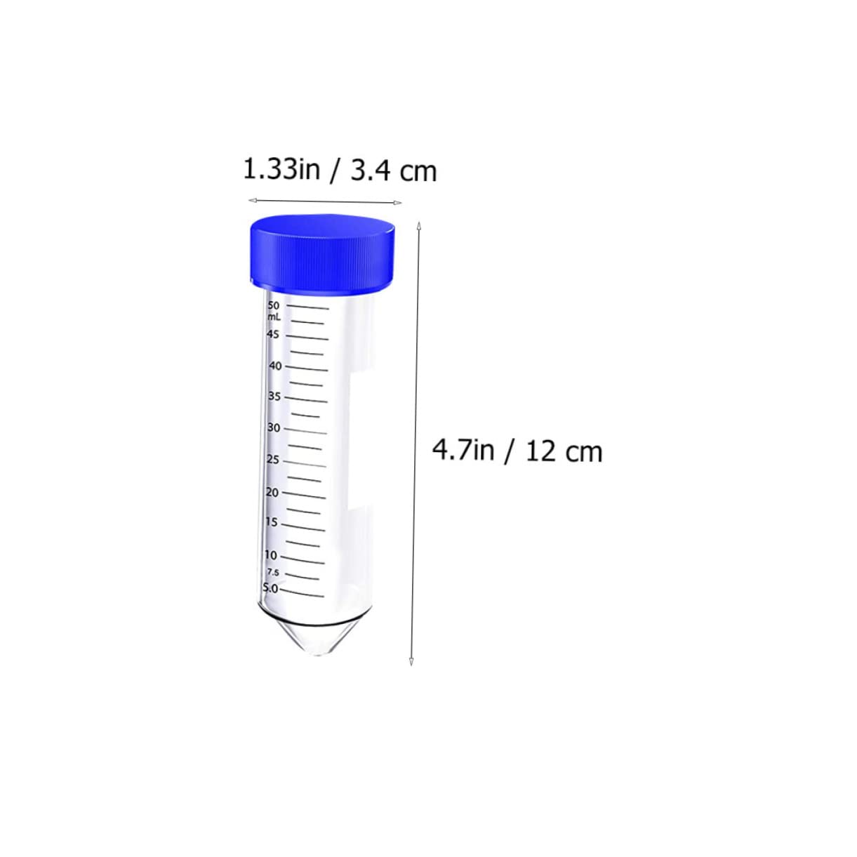 Anneome Provette da Centrifuga con Fondo Conico 50ml 50 Pezzi in Plastica