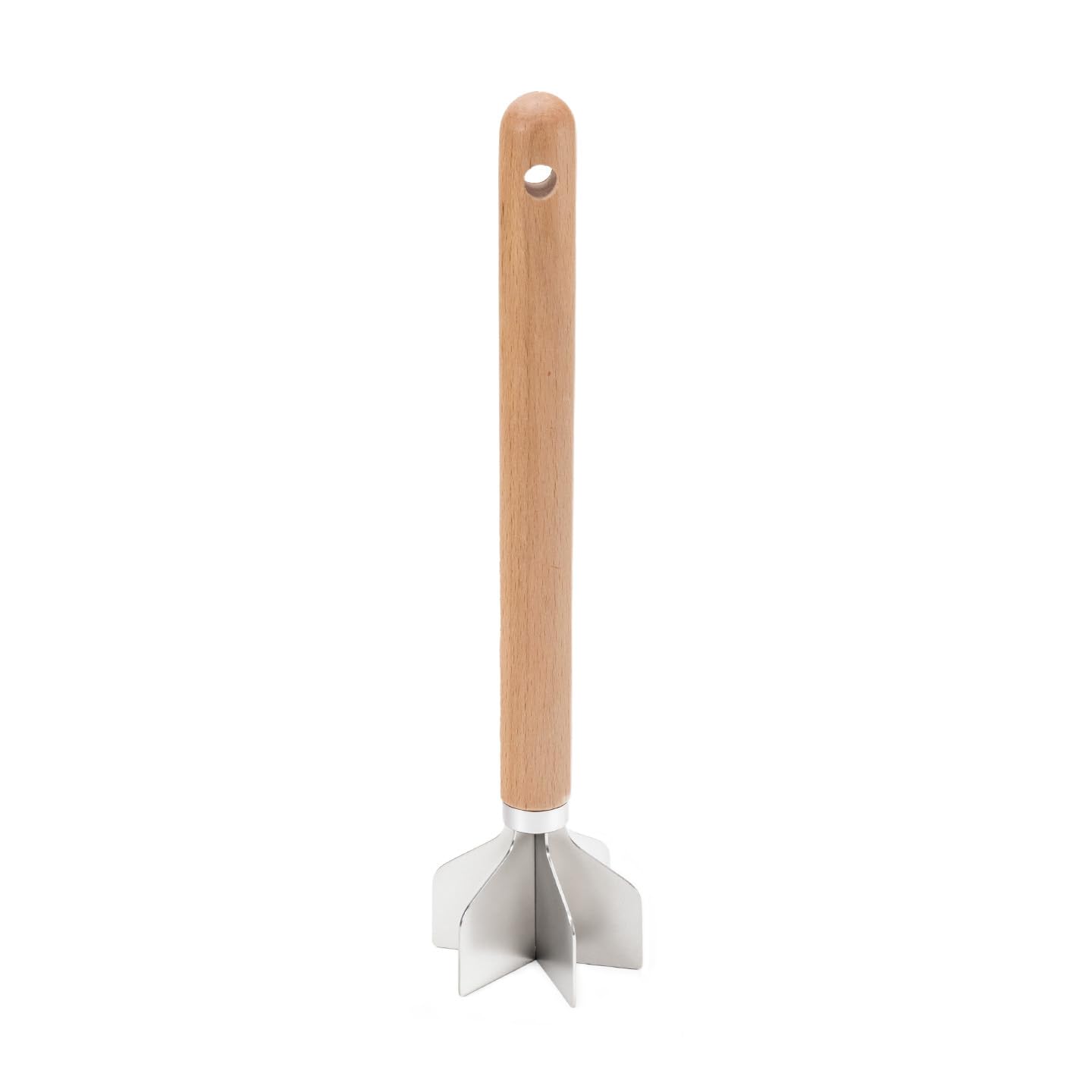 Picadora de Carne Manual de Acero Inoxidable - Desmenuzador de Pollo y Patatas Multifuncional, Machacador para Hamburguesas, Puré de Verduras, Utensilio de Cocina para Asar y Cocinar