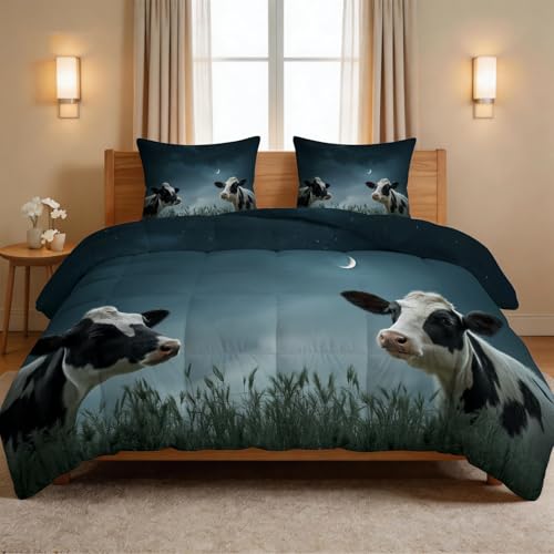 Edredón 135x200 cm de microfibra lavable con 2 fundas de almohada gris 8