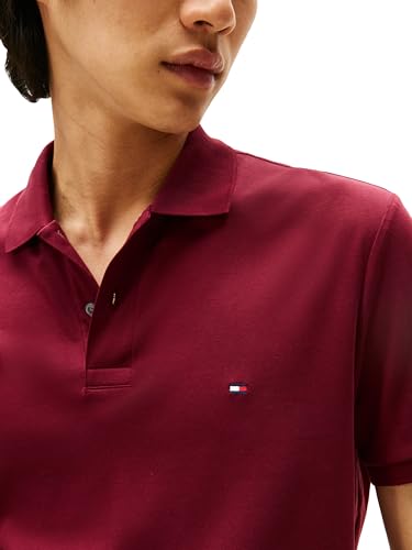 Image of Tommy Hilfiger Mens Short Sleeve Casual Polo Shirts in Regular Fit with Liquid Cotton