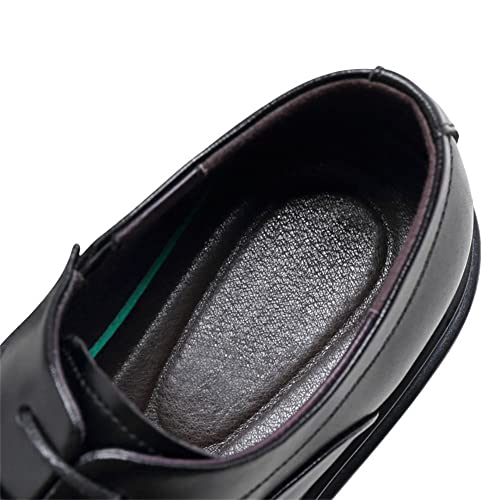 Men's Leather Elevator Oxfords 3.15 Inches Dress Business Shoes Invisible Height Increasing Formal Brogue4