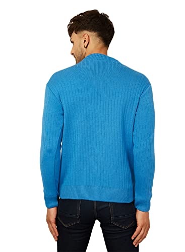 Image of Kvetoo Men High Neck Full Sleeve Winter Woolen Sweater