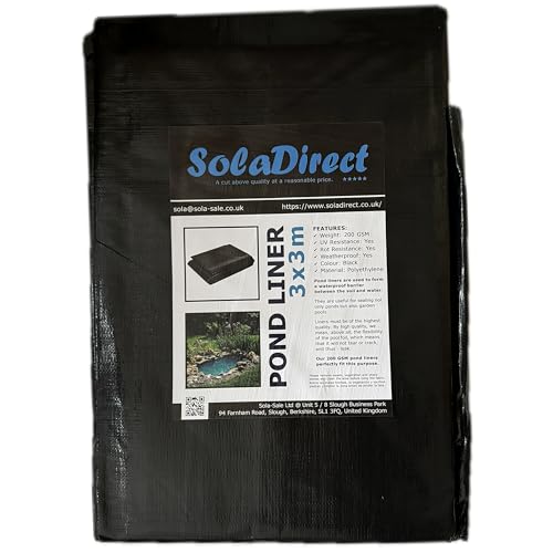 SolaDirect Pond Liner 3x3m HDPE