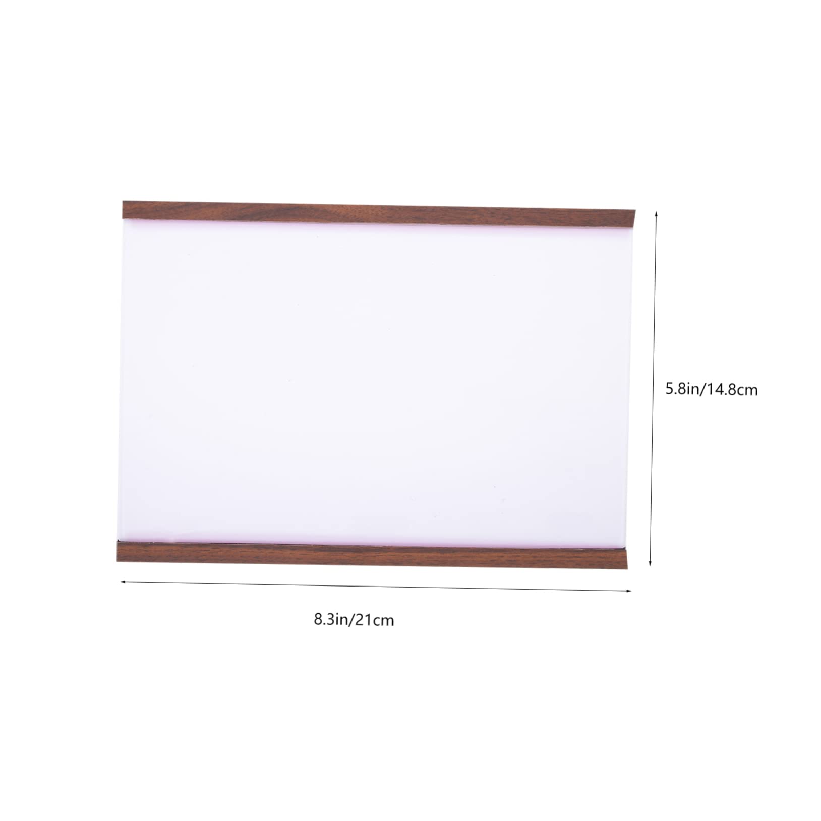 OSALADI Magnetic Photo Display Frame for Wall Mounted Home Decor No Punching Self Adhesive Shelf for Certificates Photos for Refrigerators Offices