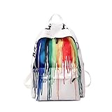 Mochila Grande - 29x17x39 (largo x ancho x alto). El bolsillo principal contiene perfectamente una computadora portátil, tableta, botella de agua, paraguas, libro, maquillaje, etc. de 12.9 pulgadas. Los bolsillos frontales con cremallera están diseñados para su teléfono, billetera y otros artículos pequeños. El bolsillo trasero puede poner su Mini Tablet, muy conveniente. Diseño de bolsillo multifuncional, mantenga todos los artículos ordenados.