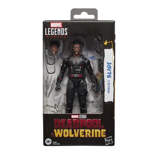 Marvel Legends Series, Marvel'S Blade, Deadpool & Wolverine de Marvel Studios, Figura Coleccionable a Escala de 15 cm Inspirada en la película
