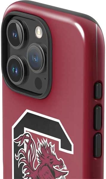 Skinit Impact Phone Case Compatible with iPhone 16 Pro - Officially Licensed University of South Carolina Gamecocks Logo Red Design