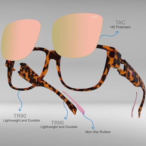 Image of INFI Fit Over Glasses Sunglasses Polarized for Women Men Fishing Driving Outdoor Mirrored Lens UV Protection