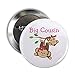 CafePress Monkeys Girl Big Cousin 2.25 Button 2.25